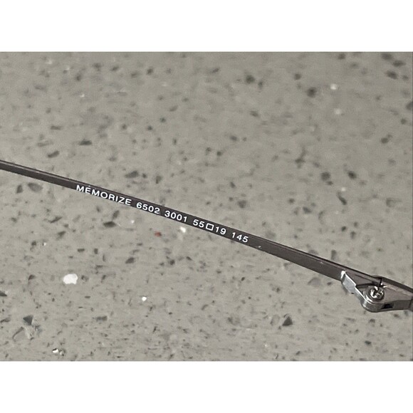 Luxottica Memorize Eyeglasses Frames ONLY 6502 3001 Unisex Full Rim 55-19-145 - Picture 9 of 14